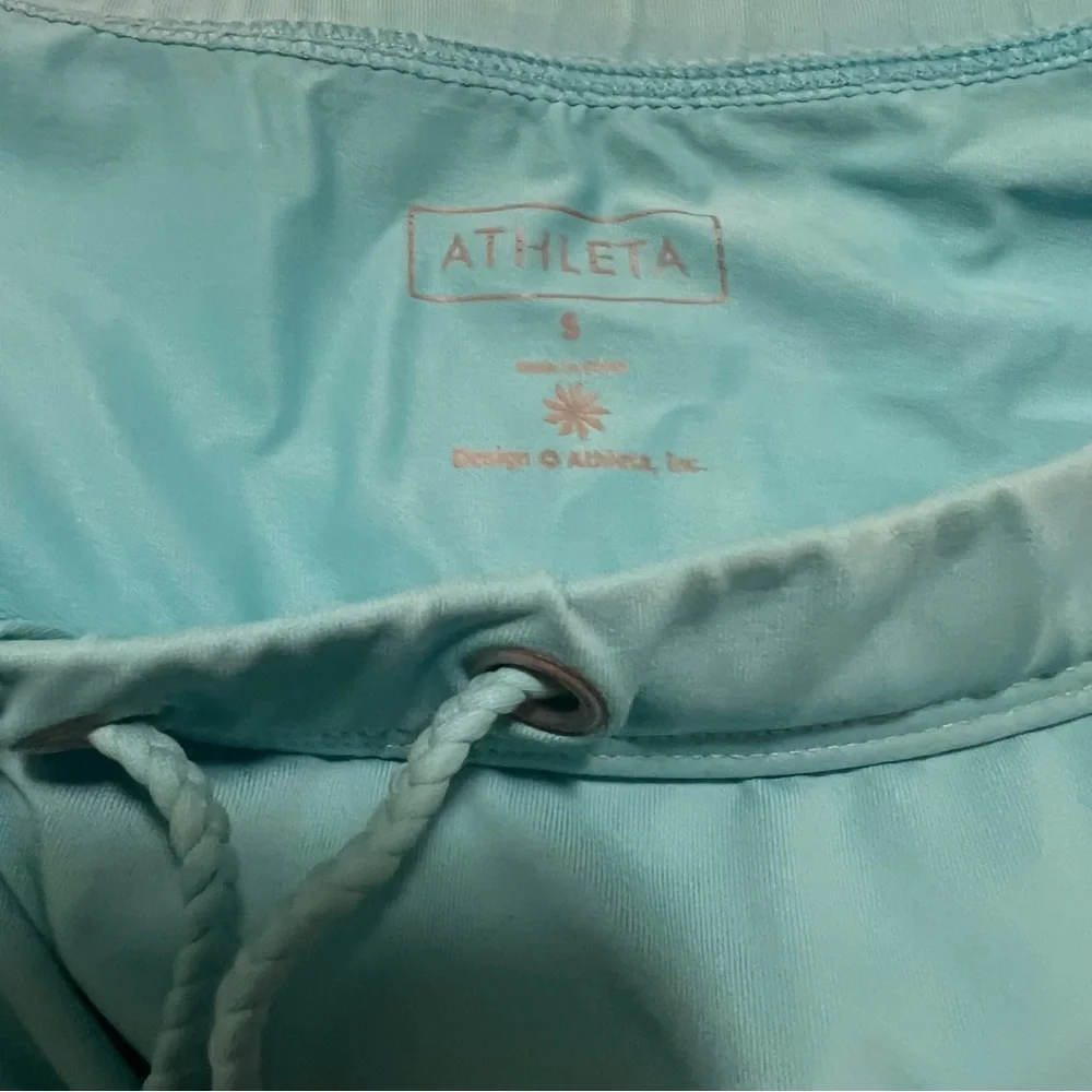 Womens Athleta Size Small Swing Skirt Light Blue Ruffle - Picture 4 of 5